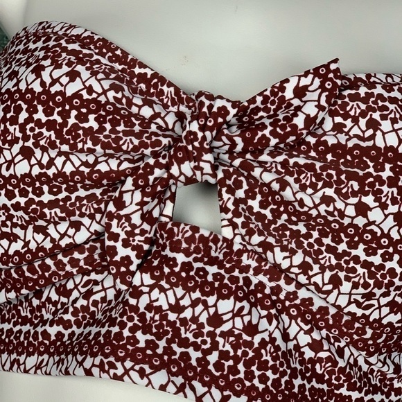 MED Strapless marron bikini Top Mossimo Swimwear - Picture 4 of 8